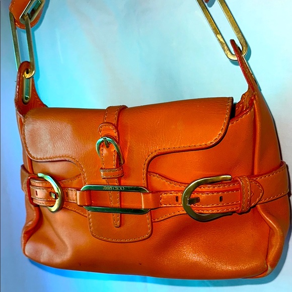 Leather Purse Jimmy Choo Orange Bag Cheap Jimmy Choo Orange Bag On